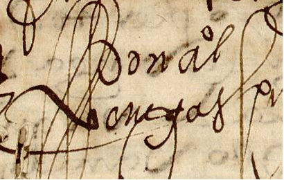 Firmas en arábigo de Diego Avís de Córdoba y de su hijo Alonso Avís Granada Venegas, regidor de Almería, en castellano