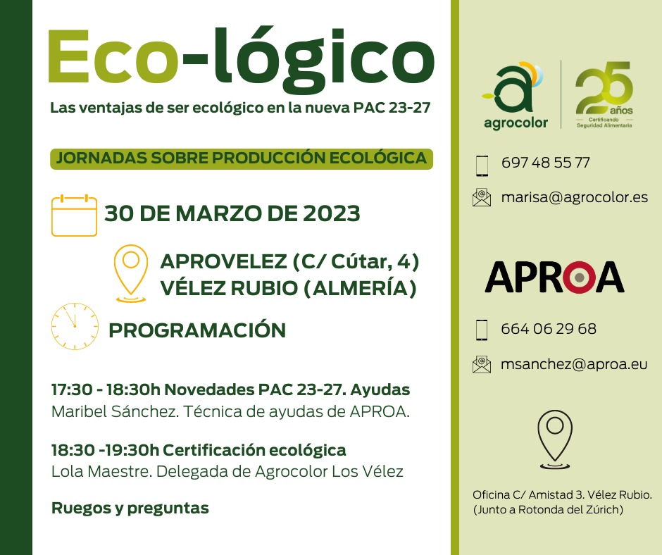 JORNADAS SOBRE PRODUCCIÓN ECOLÓGICA